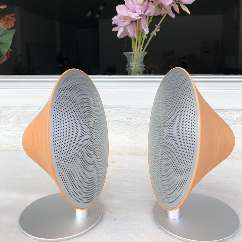 Retro Wooden Bluetooth Speaker - Touch Surface Subwoofer with Desktop Stereo, Vintage Home Audio System and Caixa de Som Style