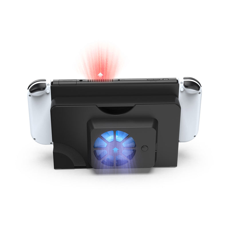S6 Game Console Cooling Fan – USB LED Turbo Ventilation System with OLED Stand Support for Essential Gaming Console Cooling Needs