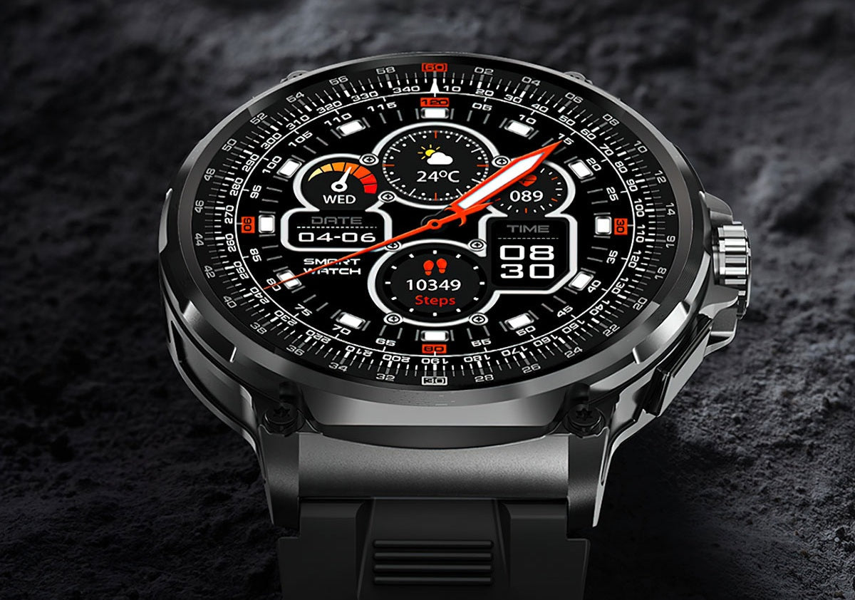 Ultra HD Display Smartwatch for Men – 710mAh Big Battery, 400+ Watch Faces, Android and iOS Compatibility, Stylish Fitness Watch