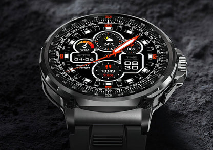 Ultra HD Display Smartwatch for Men – 710mAh Big Battery, 400+ Watch Faces, Android and iOS Compatibility, Stylish Fitness Watch