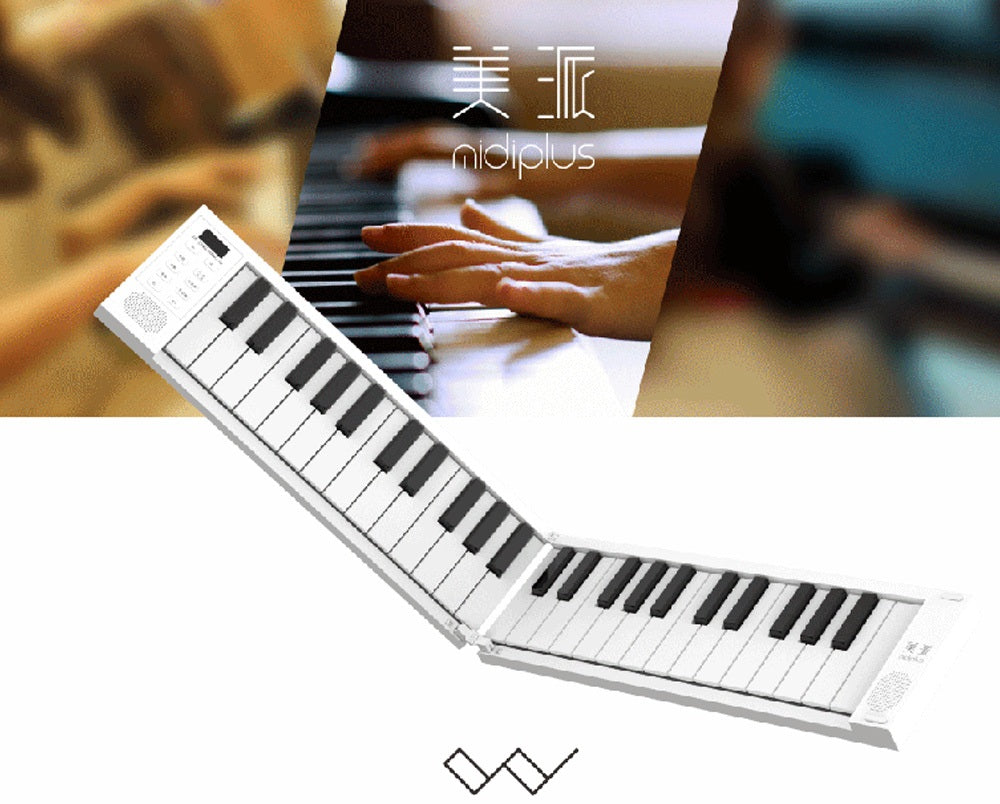 Portable Foldable Electronic Keyboard – 49 Keys Roll-Up Piano for Beginners & Professional Practice