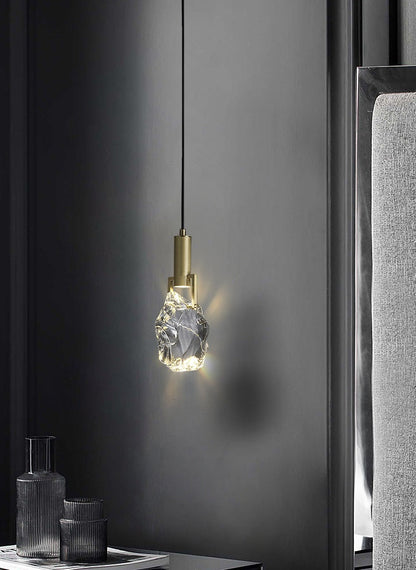 Nordic Crystal LED Pendant Light – Elegant Dining Room, Bar, Kitchen, and Bedroom Hanging Lamp, Luxury Suspension Chandelier for Modern Home Décor