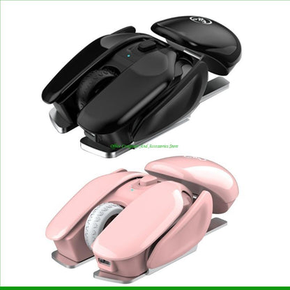 Ergonomic Wireless RGB Mouse – 4-Key Optical Mute Mouse with 1600 DPI for Work, Gaming, or Stylish Unisex Gift