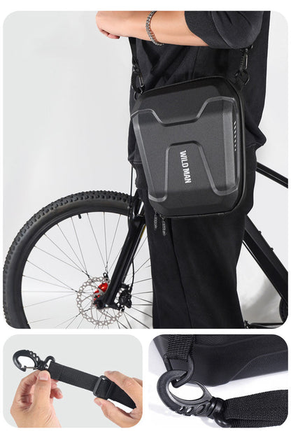 Waterproof Bike Handlebar Bag – EVA Hard Shell Cycling Front Bag with Large Storage for Outdoor Riding Essentials