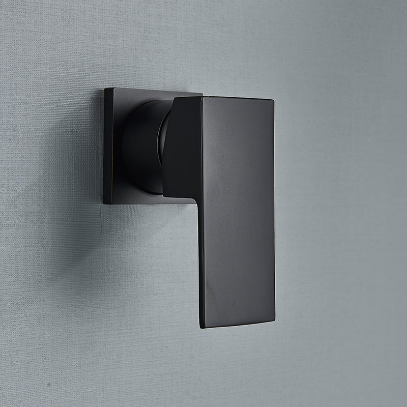Wall-Mounted Single Handle Bathroom Basin Mixer Faucet – 70cm Black Single Handle Sink Tap, Hot-Cold Water Mixer