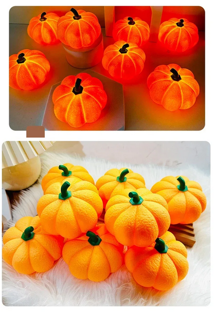 Halloween Pumpkin LED Lantern – Battery Powered Night Light for Kids Bedroom Decoration, Trick-or-Treat Party, and Festive Holiday Home Décor