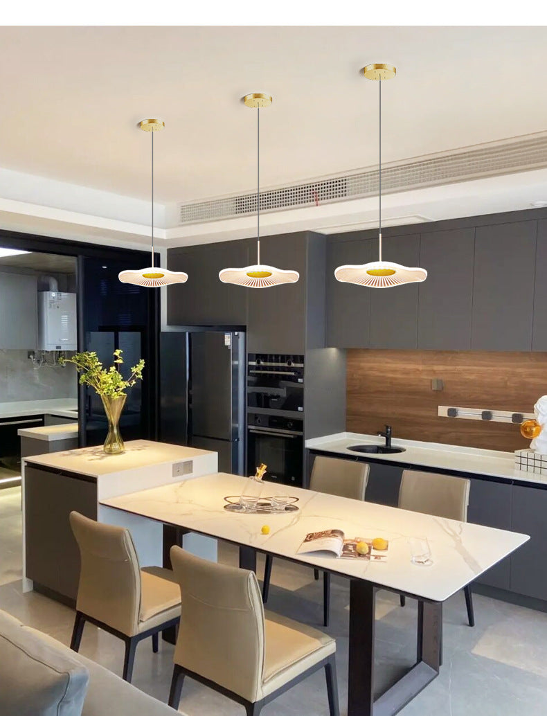 Nordic Modern Lotus Leaf Pendant Lamp – Height Adjustable Luxury Lighting Fixture for Villas, Dining Rooms, Living Spaces, Bars, or Hotel Interiors
