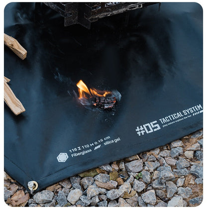 Windproof Outdoor Tactical Fire-Resistant Silicone Mat – BBQ Insulation, Camping Mat, Flame Retardant Protective Sheet for Grill and Cooking Surfaces