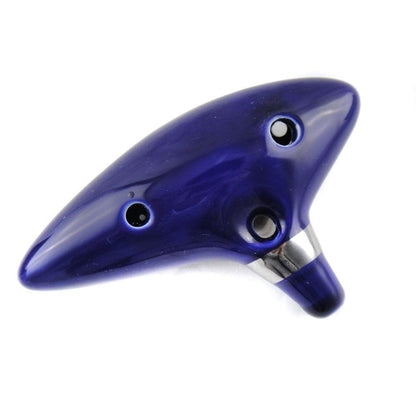 Alto C Ocarina Flute – 12-Hole Professional Folk Music Instrument with Songbook, Display Stand, and Protective Carry Bag