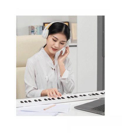 Portable Foldable Electronic Keyboard – 49 Keys Roll-Up Piano for Beginners & Professional Practice