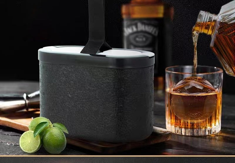 Silicone Ice Ball Mold Kit – Clear 2.4-Inch Whiskey Sphere Tray with Tools for Perfect Round Ice for Cocktails & Drinks