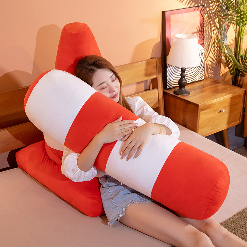 Simulation Vehicle Plush Pillow – Soft Roadblock & Railing Toy Cushion for Bedroom Decor and Fun Sleep Props