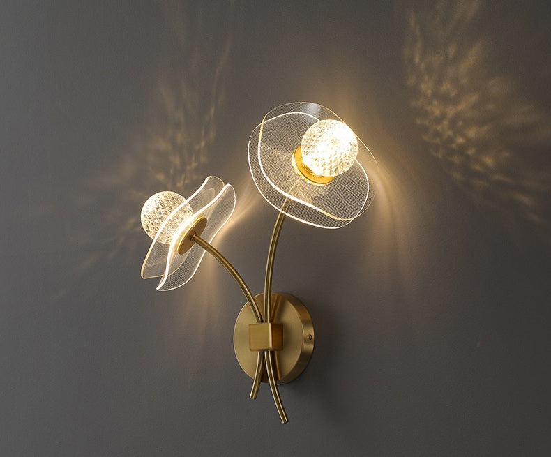 Modern Personalized Lotus Leaf LED Wall Light – Elegant Indoor/Outdoor Lighting for Bedroom, Living Room, Staircase, Kitchen, or Hallway Décor