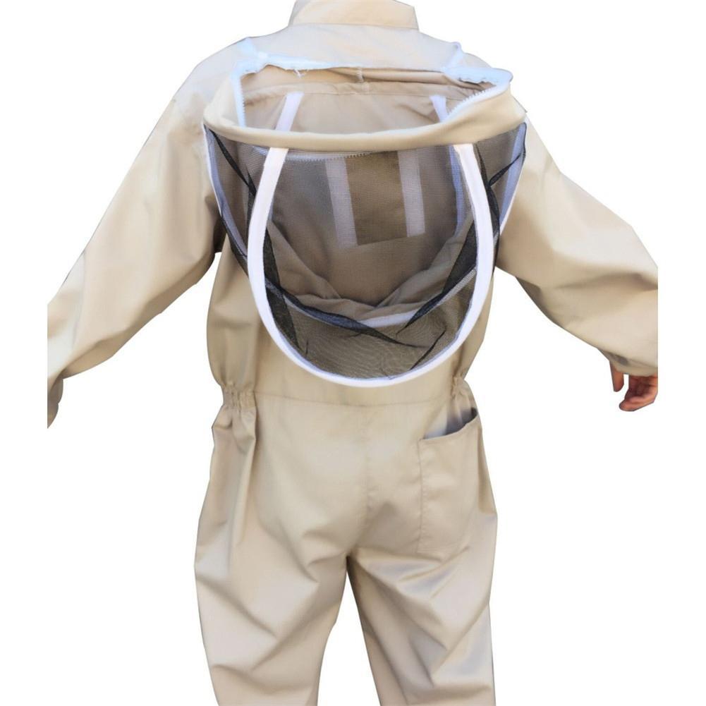 Professional Full-Body Beekeeping Suit with Ventilation and Protective Gloves – Durable Safety Outfit for Beekeepers and Outdoor Apiary Work