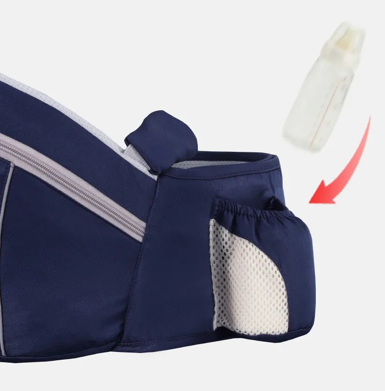Ergonomic Baby Carrier Backpack – Single Waist Stool Infant Sling for Newborns and Toddlers, Comfortable and Supportive Design