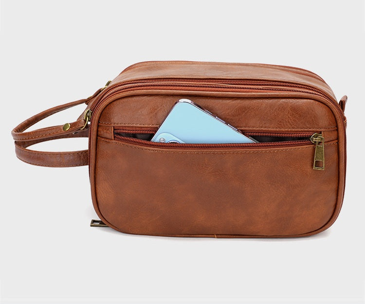 Modern Men’s Waterproof Toiletry Bag – Fashionable Multifunctional Travel Organizer with Durable Material for Youth, Business, and On-the-Go Storage