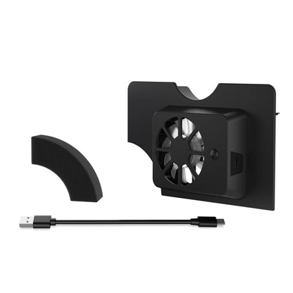 S6 Game Console Cooling Fan – USB LED Turbo Ventilation System with OLED Stand Support for Essential Gaming Console Cooling Needs