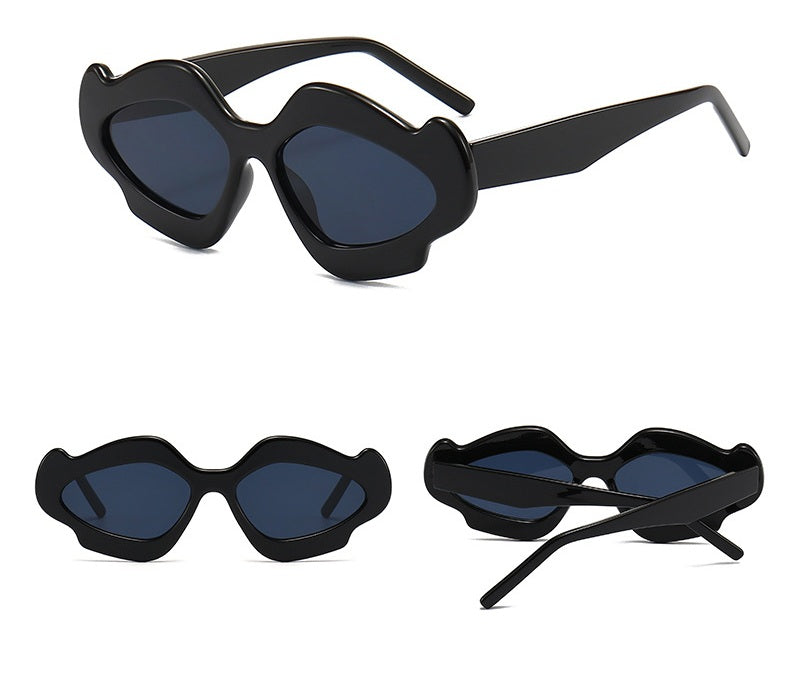Irregular Flower Sunglasses – Retro Candy Color UV400 Shades for Men and Women’s Trendy Streetwear