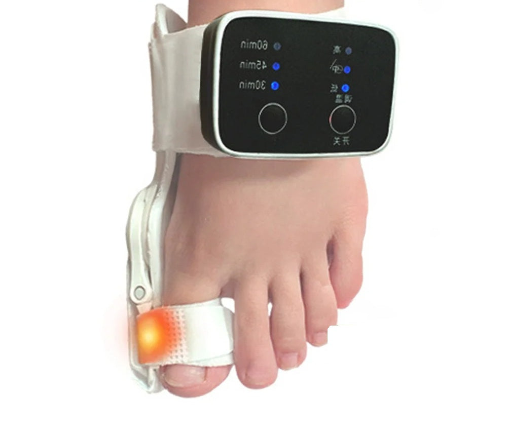 Electric Bunion Corrector – Vibration Massager with Adjustable Brace for Hallux Valgus Relief, Toe Straightening, and Foot Care