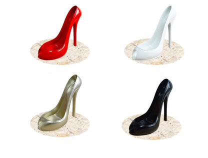 High-Heeled Shoe Wine Rack – Chic Living Room Ornament and Gift for Friends, Parties, and Home Bars