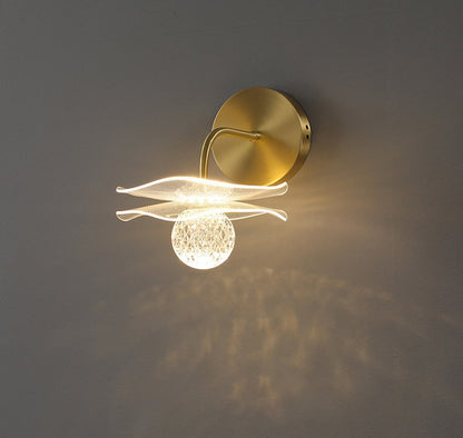 Modern Personalized Lotus Leaf LED Wall Light – Elegant Indoor/Outdoor Lighting for Bedroom, Living Room, Staircase, Kitchen, or Hallway Décor