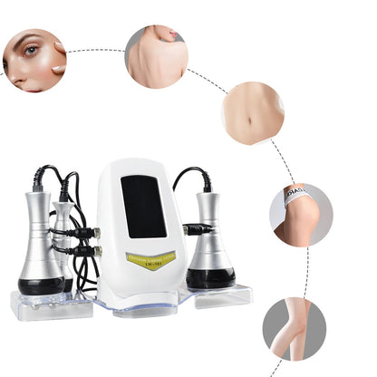 Beauty Slimming Cavitation Machine – 3-in-1 Tighten Skin, Lift Face, and Sculpt Body with Multi-Function Spa-Quality Therapy at Home