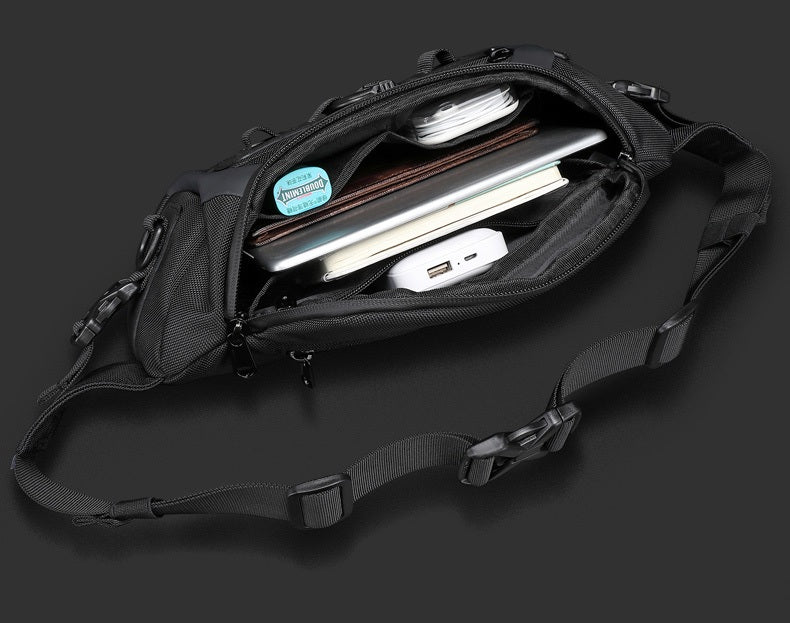 Men’s Tactical Waterproof Waist Bag – Outdoor Chest Sling & Crossbody Pack for Sports, Hiking & Daily Travel