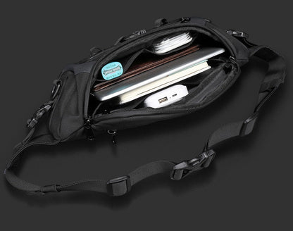Men’s Tactical Waterproof Waist Bag – Outdoor Chest Sling & Crossbody Pack for Sports, Hiking & Daily Travel