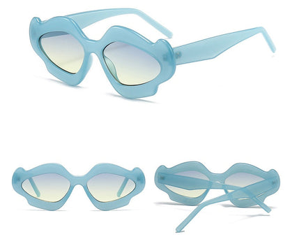 Irregular Flower Sunglasses – Retro Candy Color UV400 Shades for Men and Women’s Trendy Streetwear