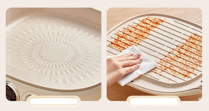 Electric Baking Pan – 33cm Double-Sided Non-Stick Crepe Maker & Pancake Machine with Enlarged Heating Tray