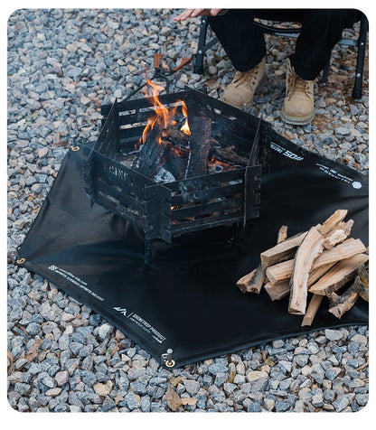 Windproof Outdoor Tactical Fire-Resistant Silicone Mat – BBQ Insulation, Camping Mat, Flame Retardant Protective Sheet for Grill and Cooking Surfaces