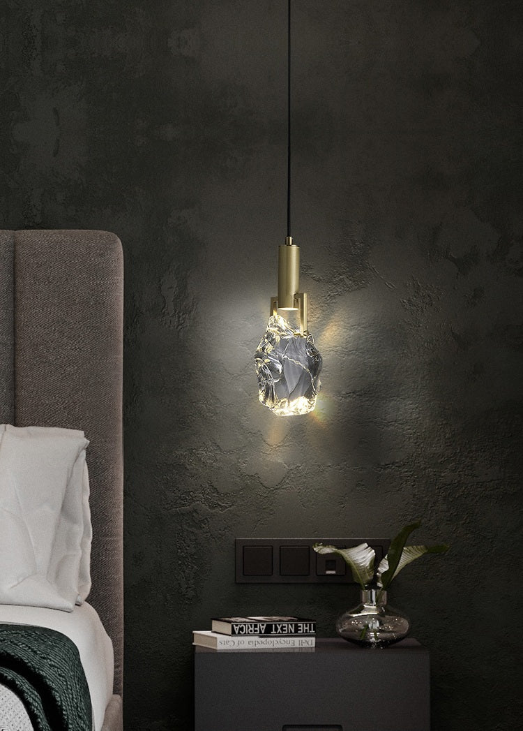 Nordic Crystal LED Pendant Light – Elegant Dining Room, Bar, Kitchen, and Bedroom Hanging Lamp, Luxury Suspension Chandelier for Modern Home Décor