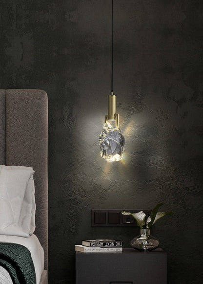 Nordic Crystal LED Pendant Light – Elegant Dining Room, Bar, Kitchen, and Bedroom Hanging Lamp, Luxury Suspension Chandelier for Modern Home Décor