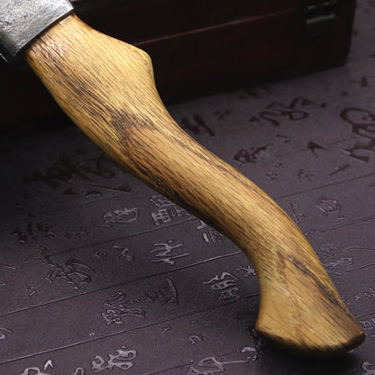 Japanese Forged DC53 Steel Survival Axe – High Hardness Logging Tool, Tactical Hand Axe for Camping, Home Use & Forest Adventures