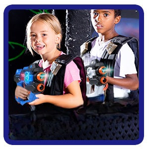 Infrared Laser Tag Set for Kids & Adults – 2 Player Toy Guns with Projector, Indoor Outdoor Game