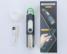 Rechargeable Zoomable LED Flashlight – Super Bright Compact White Laser Light for Camping, Hiking, Home & Emergency Outdoors