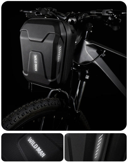 Waterproof Bike Handlebar Bag – EVA Hard Shell Cycling Front Bag with Large Storage for Outdoor Riding Essentials