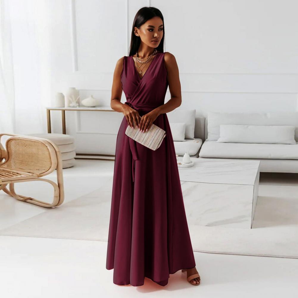 Convertible V-Neck Boho Maxi Wrap Dress for Women – Sexy Multiway Bandage Infinity Gown for Club Nights, Parties, Bridesmaids & More