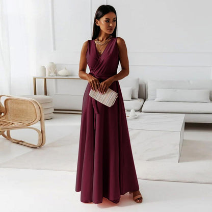 Convertible V-Neck Boho Maxi Wrap Dress for Women – Sexy Multiway Bandage Infinity Gown for Club Nights, Parties, Bridesmaids & More