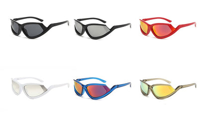 High-End Cycling Sunglasses – Sporty Notched Lens Design for Maximum UV Protection and Style