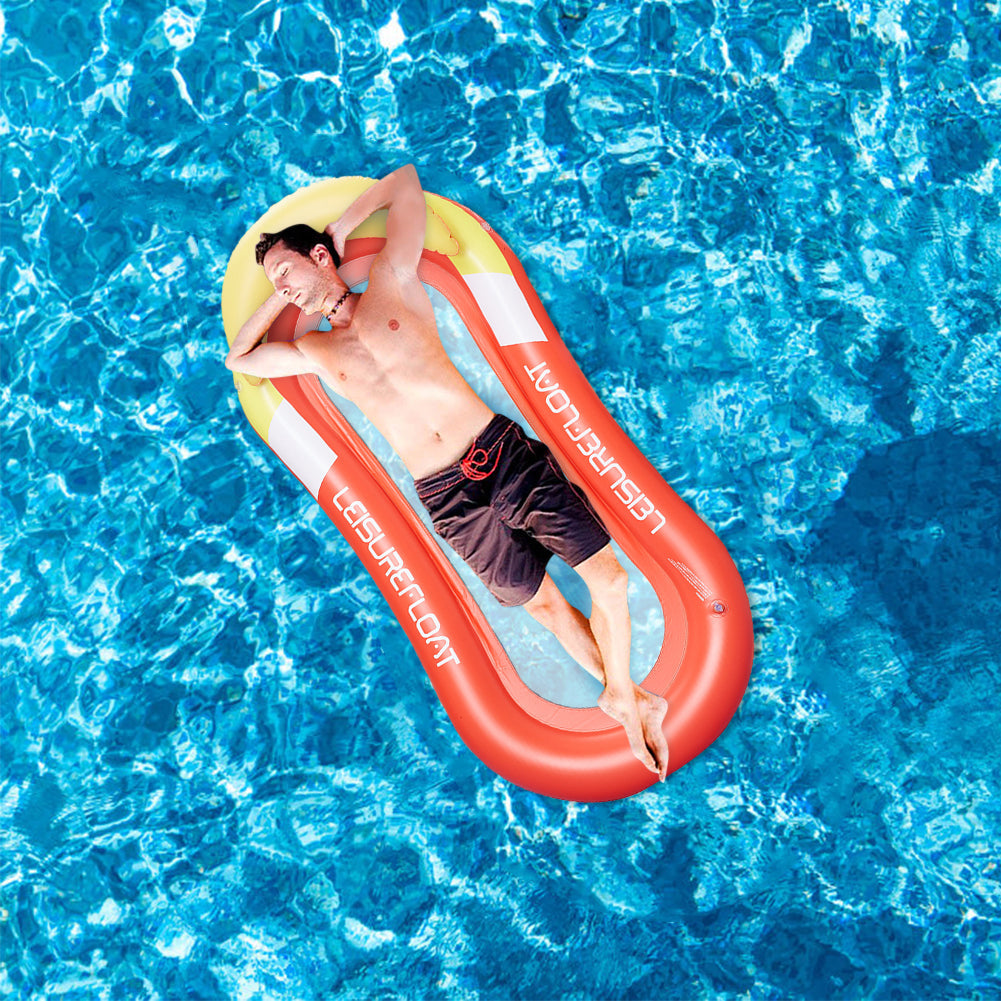 Inflatable Floating Water Hammock Lounge – Foldable Pool Bed for Summer Relaxation, Beach Parties & Outdoor Pool Fun
