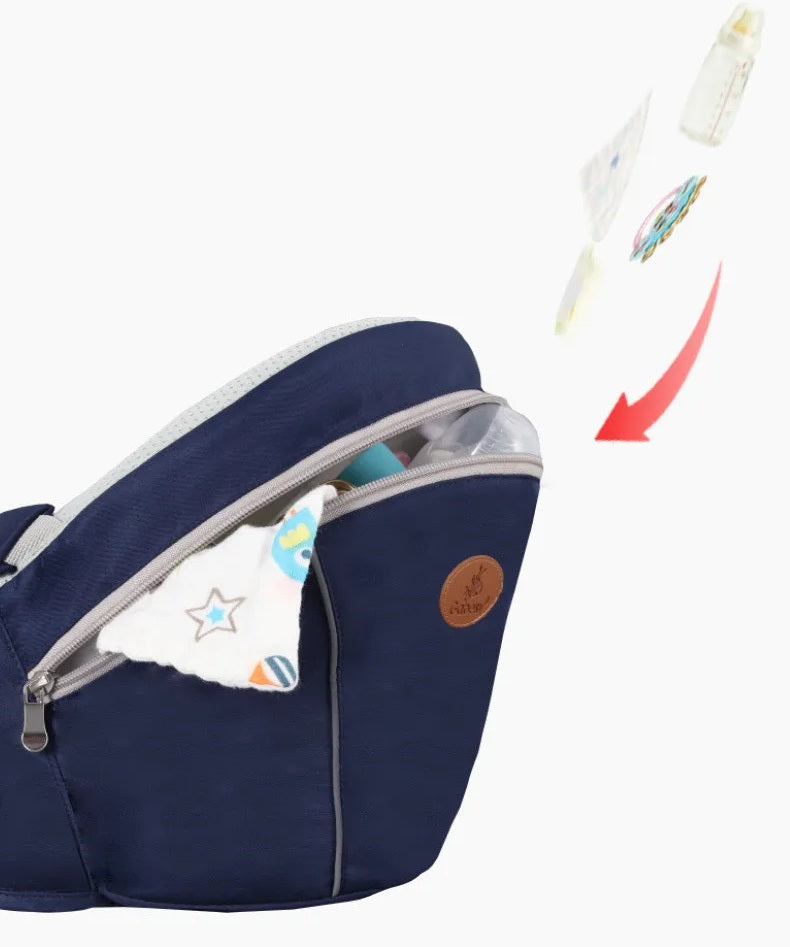 Ergonomic Baby Carrier Backpack – Single Waist Stool Infant Sling for Newborns and Toddlers, Comfortable and Supportive Design