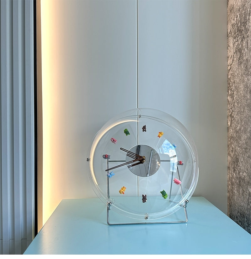 Silent Bobo Wall Clock – Spring Bubble Cartoon-Inspired Decorative Timepiece for Fun and Personalized Home or Office Vibe