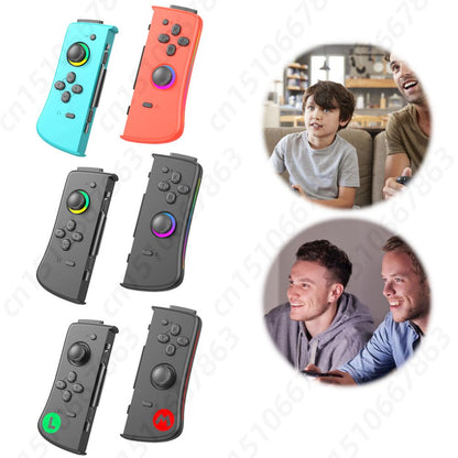 Wireless Joycon Controllers for Nintendo Switch – BT 5.0 Left & Right Joysticks for OLED, Lite & Classic Gaming Console