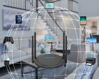 Dual Band Wireless Router – High-Speed Gigabit Mesh WiFi 6 Internet Router with Stable Connection, Wide Coverage, Low Latency, and Seamless Streaming for Smart Homes