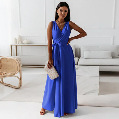 Convertible V-Neck Boho Maxi Wrap Dress for Women – Sexy Multiway Bandage Infinity Gown for Club Nights, Parties, Bridesmaids & More