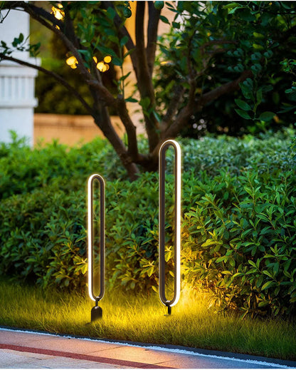 Minimalist Outdoor LED Lawn Lamp – Waterproof Round Garden Light for Pathways, Villas, Courtyards, and Landscape Decor