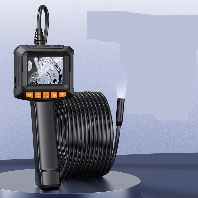 Industrial Borescope Inspection Camera – 1080P Digital Snake Camera with 8 LEDs and 4.3-Inch Screen, IPX7 Waterproof for Mechanics, Plumbing, Electronics