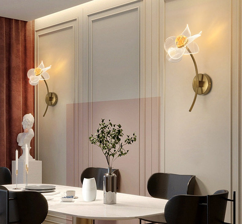 Modern Personalized Lotus Leaf LED Wall Light – Elegant Indoor/Outdoor Lighting for Bedroom, Living Room, Staircase, Kitchen, or Hallway Décor