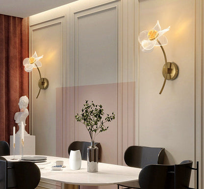 Modern Personalized Lotus Leaf LED Wall Light – Elegant Indoor/Outdoor Lighting for Bedroom, Living Room, Staircase, Kitchen, or Hallway Décor